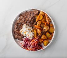 Стейк из диафрагмы с картофелем