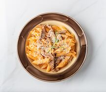 Паста с телятиной и грибами