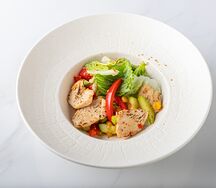 Теплый с курицей и овощами
