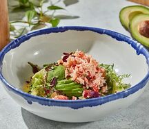 Салат с мясом краба