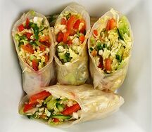 Салат-ролл с овощами