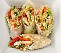 Салат-ролл с курицей