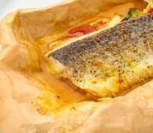 Филе сибаса с морепродуктами