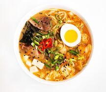 Big-рамен с говядиной и капустой кимчи