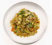 Рис с тофу и овощами