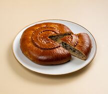 Курник сдобный с курицей и индейкой 