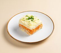 Салат Мимоза с красной рыбой 