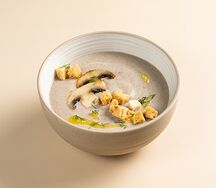 Крем-суп из лесных грибов 