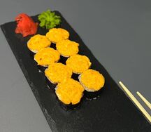 Запечённый с креветкой