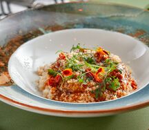 Ризотто с телячьей щечкой