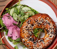 Веган ветчина, чука, ореховый соус