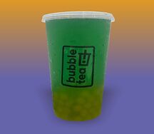 Bubble tea Блю кюрасау-личи-лайм