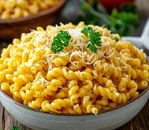 Макароны отварные с сыром 