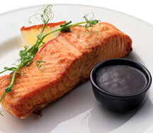 Семга гриль