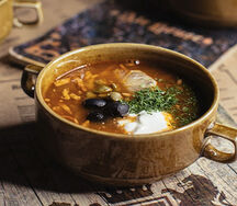 Солянка с телячьими почками