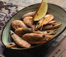 Креветки сваренные в пиве