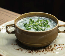 Окрошка с языком