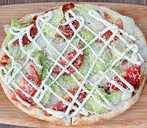 Пицца Цезарь с курицей