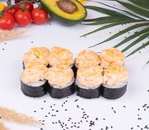 Запечённый ролл с курицей 