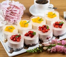 Йогуртовый мусс с персиком 