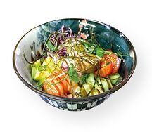 Поке с лососем