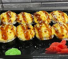 Калифорния, запеченная с креветкой