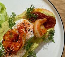 Завтрак с креветками