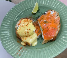 Тост с лососем 