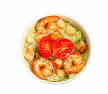 Салат Цезарь с креветками
