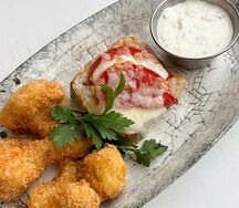 Белая рыба с хрустящей цветной капустой