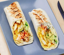 Шаверма карри с курицей и яблоками