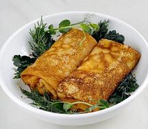 Блины с фрикасе