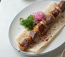 Шашлык из бычьей печени  