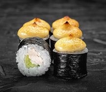 Запеченный маки с курицей