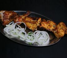 Половина целой курицы