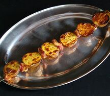 Картошка с салом из тандыра