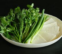 Сыр с зеленью