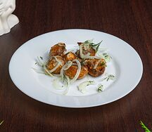 Грибы на мангале