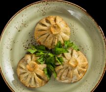 Хинкали жареные с бараниной