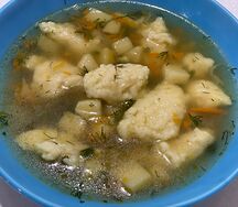 Суп с клецками