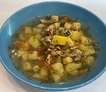 Уха из красной рыбы