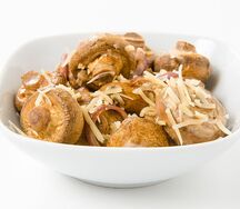 Запечённые грибы в сливочном соусе