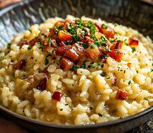 Ризотто с беконом