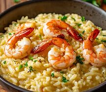 Ризотто с креветками
