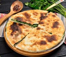 Картофельный пирог со шпинатом