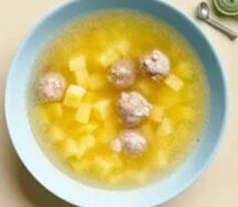 Супчик детский с фрикадельками