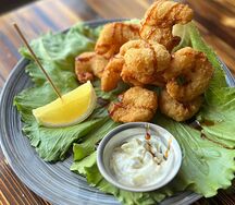 Тигровые креветки в кляре