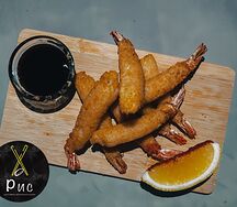 Тигровые креветки в панировке 