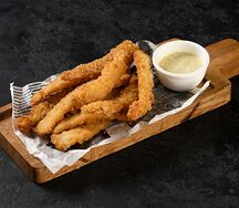 Ломтики кальмара с фирменным соусом