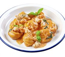 Равиоли с креветками